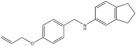  N-{[4-(prop-2-en-1-yloxy)phenyl]methyl}-2,3-dihydro-1H-inden-5-amine