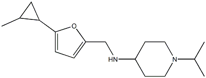 N-{[5-(2-methylcyclopropyl)furan-2-yl]methyl}-1-(propan-2-yl)piperidin-4-amine