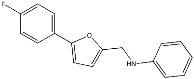 N-{[5-(4-fluorophenyl)furan-2-yl]methyl}aniline,,结构式