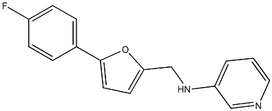 N-{[5-(4-fluorophenyl)furan-2-yl]methyl}pyridin-3-amine 结构式