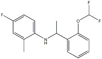 N-{1-[2-(difluoromethoxy)phenyl]ethyl}-4-fluoro-2-methylaniline