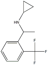 N-{1-[2-(trifluoromethyl)phenyl]ethyl}cyclopropanamine Structure