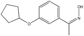 N-{1-[3-(cyclopentyloxy)phenyl]ethylidene}hydroxylamine Structure