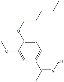 N-{1-[3-methoxy-4-(pentyloxy)phenyl]ethylidene}hydroxylamine Structure