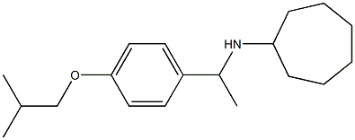 N-{1-[4-(2-methylpropoxy)phenyl]ethyl}cycloheptanamine Structure