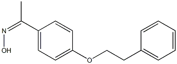 N-{1-[4-(2-phenylethoxy)phenyl]ethylidene}hydroxylamine Struktur