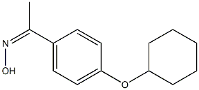 N-{1-[4-(cyclohexyloxy)phenyl]ethylidene}hydroxylamine Struktur