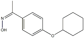 N-{1-[4-(cyclohexyloxy)phenyl]ethylidene}hydroxylamine Structure