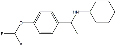 N-{1-[4-(difluoromethoxy)phenyl]ethyl}cyclohexanamine Structure