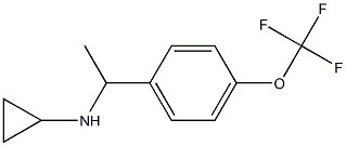 N-{1-[4-(trifluoromethoxy)phenyl]ethyl}cyclopropanamine Structure