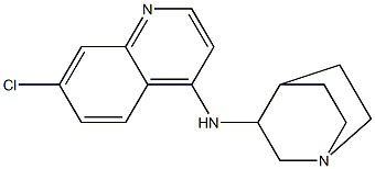 N-{1-azabicyclo[2.2.2]octan-3-yl}-7-chloroquinolin-4-amine Structure