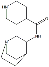 N-{1-azabicyclo[2.2.2]octan-3-yl}piperidine-4-carboxamide Struktur