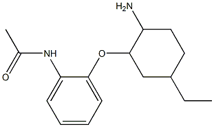 N-{2-[(2-amino-5-ethylcyclohexyl)oxy]phenyl}acetamide Struktur