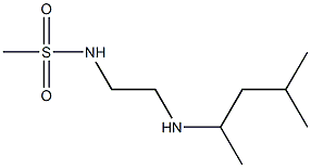 N-{2-[(4-methylpentan-2-yl)amino]ethyl}methanesulfonamide Struktur