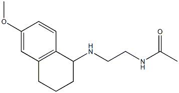 N-{2-[(6-methoxy-1,2,3,4-tetrahydronaphthalen-1-yl)amino]ethyl}acetamide 结构式