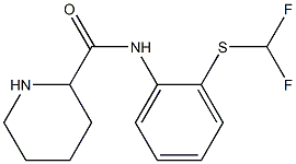 N-{2-[(difluoromethyl)sulfanyl]phenyl}piperidine-2-carboxamide Struktur