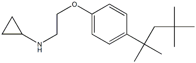 N-{2-[4-(2,4,4-trimethylpentan-2-yl)phenoxy]ethyl}cyclopropanamine Structure