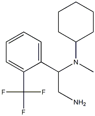 N-{2-amino-1-[2-(trifluoromethyl)phenyl]ethyl}-N-methylcyclohexanamine 化学構造式