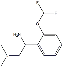 N-{2-amino-2-[2-(difluoromethoxy)phenyl]ethyl}-N,N-dimethylamine Structure