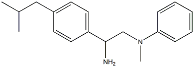 N-{2-amino-2-[4-(2-methylpropyl)phenyl]ethyl}-N-methylaniline Structure