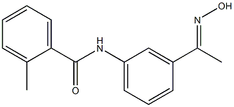 N-{3-[(1E)-N-hydroxyethanimidoyl]phenyl}-2-methylbenzamide Structure