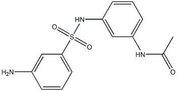 N-{3-[(3-aminobenzene)sulfonamido]phenyl}acetamide Structure