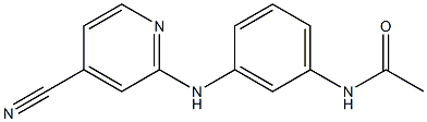 N-{3-[(4-cyanopyridin-2-yl)amino]phenyl}acetamide Structure