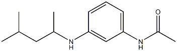 N-{3-[(4-methylpentan-2-yl)amino]phenyl}acetamide Structure