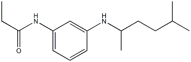 N-{3-[(5-methylhexan-2-yl)amino]phenyl}propanamide Struktur