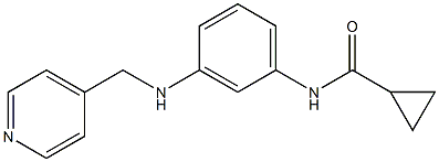 N-{3-[(pyridin-4-ylmethyl)amino]phenyl}cyclopropanecarboxamide Structure