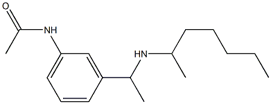 N-{3-[1-(heptan-2-ylamino)ethyl]phenyl}acetamide Struktur