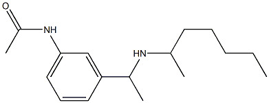 N-{3-[1-(heptan-2-ylamino)ethyl]phenyl}acetamide Structure