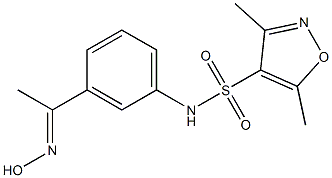 N-{3-[1-(hydroxyimino)ethyl]phenyl}-3,5-dimethyl-1,2-oxazole-4-sulfonamide