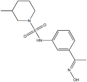  N-{3-[1-(hydroxyimino)ethyl]phenyl}-3-methylpiperidine-1-sulfonamide