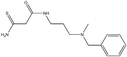 N-{3-[benzyl(methyl)amino]propyl}-2-carbamothioylacetamide Structure