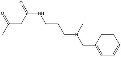 N-{3-[benzyl(methyl)amino]propyl}-3-oxobutanamide 结构式