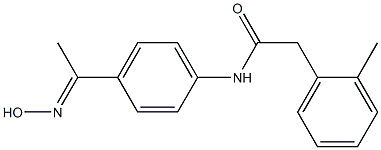 N-{4-[(1E)-N-hydroxyethanimidoyl]phenyl}-2-(2-methylphenyl)acetamide 结构式