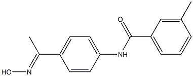 N-{4-[(1E)-N-hydroxyethanimidoyl]phenyl}-3-methylbenzamide Structure