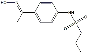 N-{4-[(1E)-N-hydroxyethanimidoyl]phenyl}propane-1-sulfonamide Structure