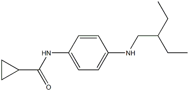 N-{4-[(2-ethylbutyl)amino]phenyl}cyclopropanecarboxamide Structure