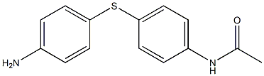 4-[4-(アセチルアミノ)フェニルチオ]アニリン 化学構造式