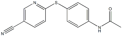 N-{4-[(5-cyanopyridin-2-yl)sulfanyl]phenyl}acetamide Structure