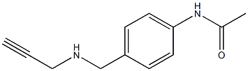 N-{4-[(prop-2-yn-1-ylamino)methyl]phenyl}acetamide 结构式