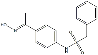 N-{4-[1-(hydroxyimino)ethyl]phenyl}-1-phenylmethanesulfonamide Structure