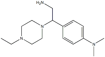 N-{4-[2-amino-1-(4-ethylpiperazin-1-yl)ethyl]phenyl}-N,N-dimethylamine Structure