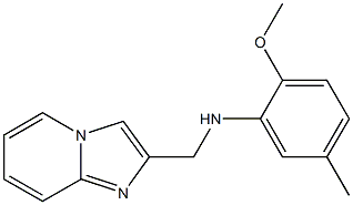 N-{imidazo[1,2-a]pyridin-2-ylmethyl}-2-methoxy-5-methylaniline Struktur