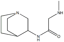 N-1-azabicyclo[2.2.2]oct-3-yl-2-(methylamino)acetamide,,结构式