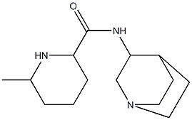 N-1-azabicyclo[2.2.2]oct-3-yl-6-methylpiperidine-2-carboxamide 化学構造式