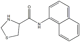 N-1-naphthyl-1,3-thiazolidine-4-carboxamide,,结构式