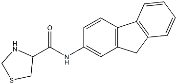 N-9H-fluoren-2-yl-1,3-thiazolidine-4-carboxamide Structure